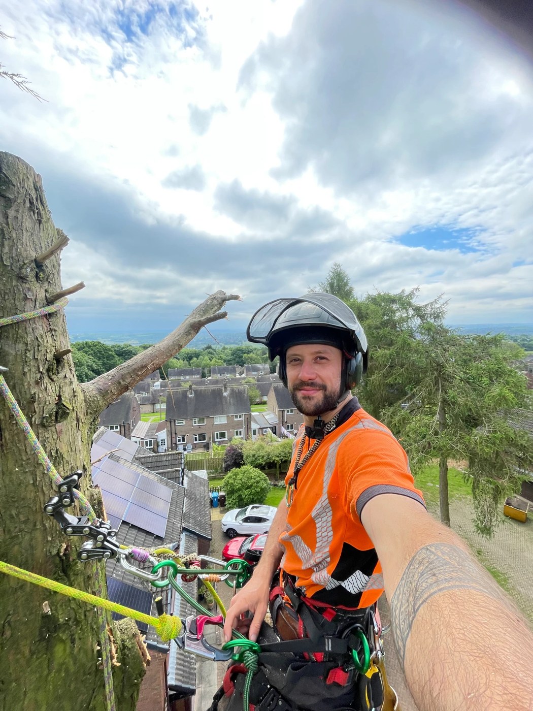 Fred Pass, Senior climber at Grenoside Tree Services